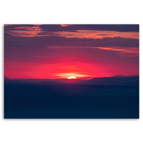 Obraz na plátně Červený západ slunce