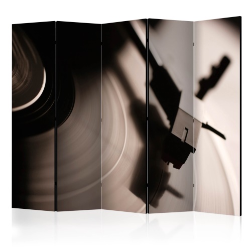 Paraván - Gramophone and vinyl record II [Room Dividers]