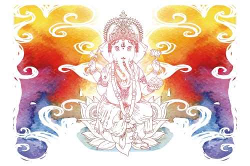 Samolepící tapeta hinduistický Ganéše