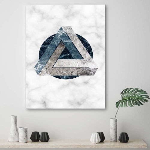 Obraz na plátně Abstraktní mramorová šedá