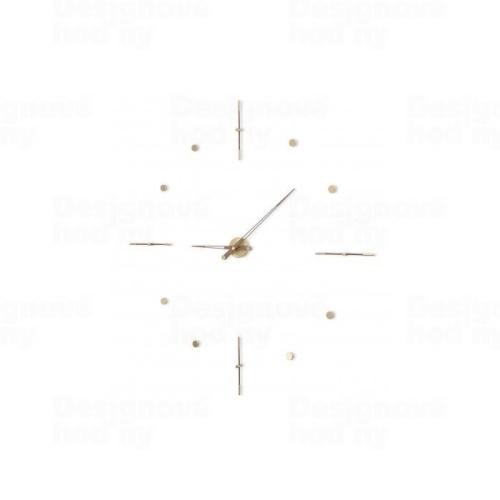 Designové nástěnné hodiny Nomon Mixto NP Gold 125cm
