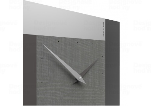 Designové kyvadlové hodiny 58-11-1 CalleaDesign Pendolo Stripes 63cm (více barevných variant)  Dýha bělený dub - 81