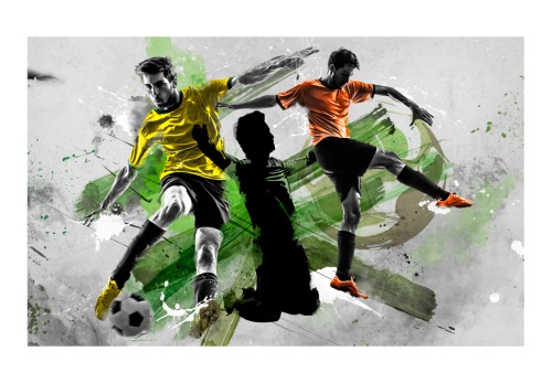Fototapeta - Soccer stars