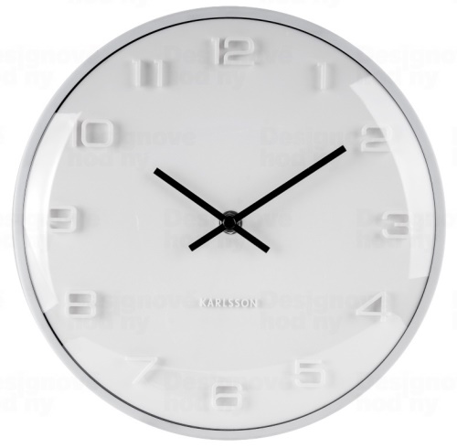 Designové nástěnné hodiny 5649WH Karlsson 25cm