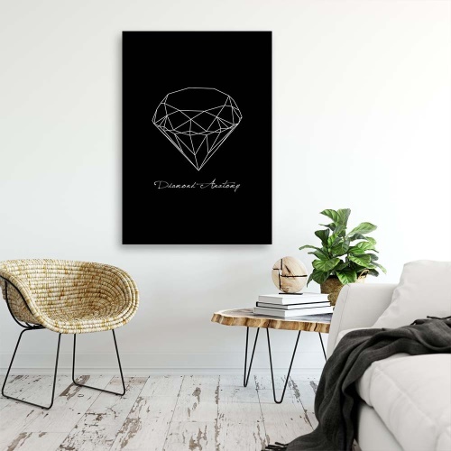 Obraz na plátně Geometrický diamant