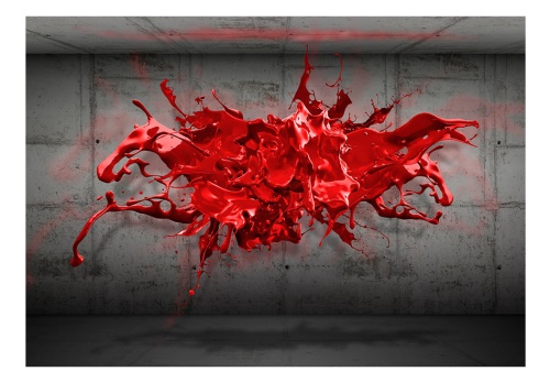 Fototapeta - Red Ink Blot