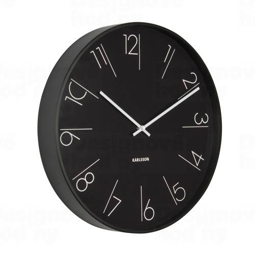 Designové nástěnné hodiny 5607BK Karlsson 40cm