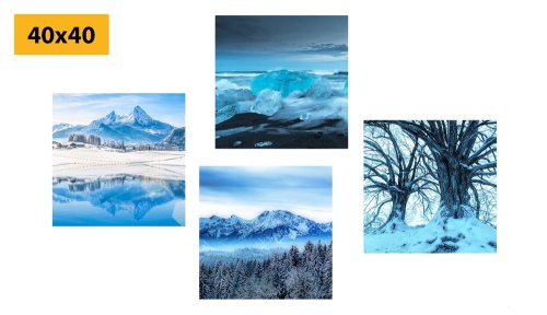 Set obrazů sněhové království