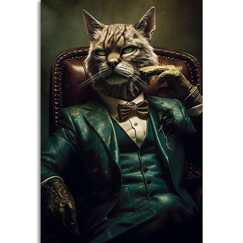 Obraz zvířecí gangster kočka