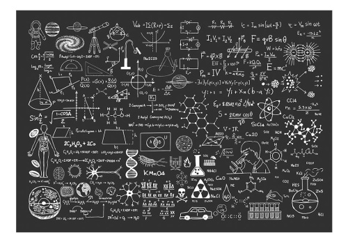 Fototapeta - Science on Chalkboard