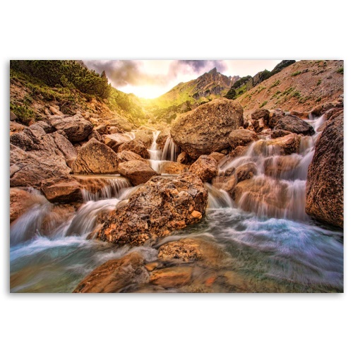 Obraz na plátně Vodopád Hory Kámen
