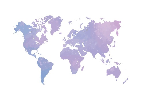 Samolepící tapeta nádherná mapa světa