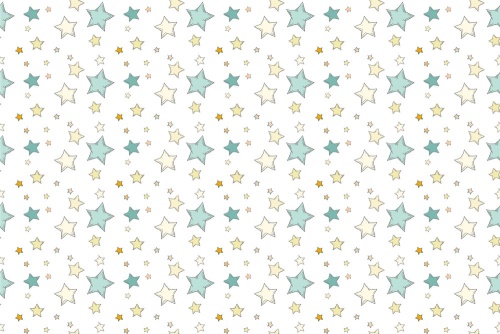 Tapeta hvězdičky na bílém pozadí - 75x1000 cm