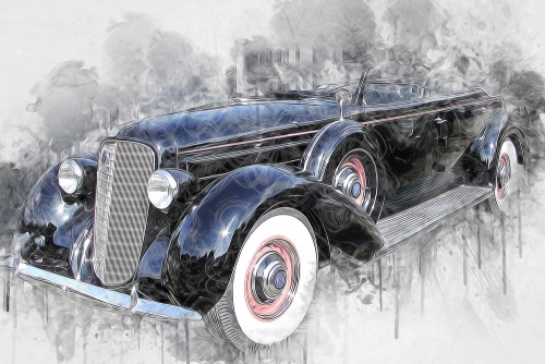 Obraz historické retro auto
