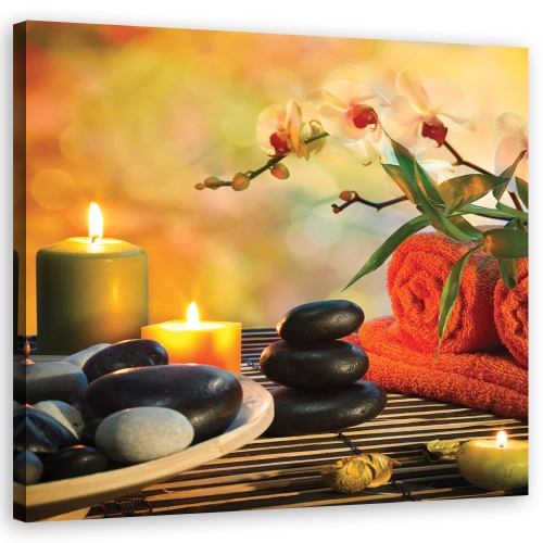 Obraz na plátně, Lázně sestavy zen kamenů