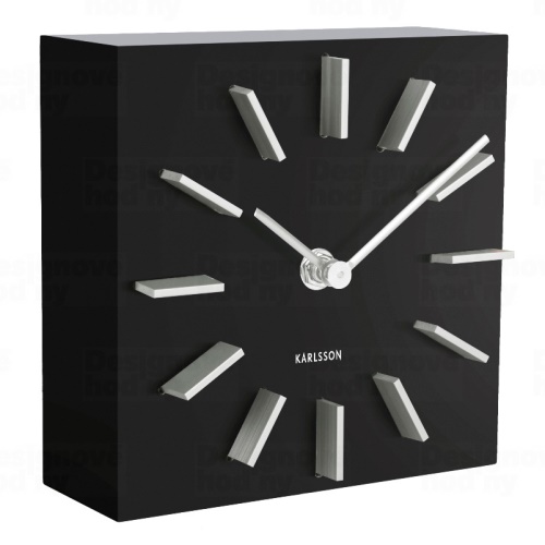 Designové stolní i nástěnné hodiny 5781BK Karlsson 15cm