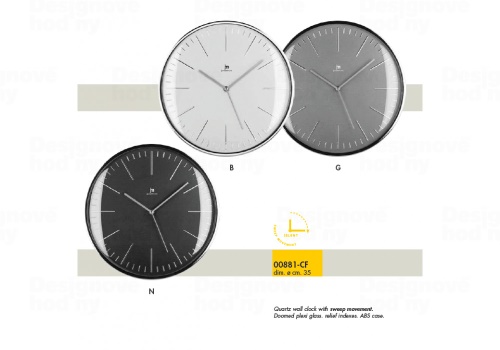 Designové nástěnné hodiny 00881N Lowell 35cm