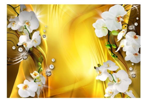 Fototapeta - Orchid in Gold