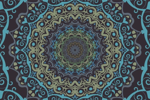 Samolepící tapeta abstraktní Mandala ve vintage stylu