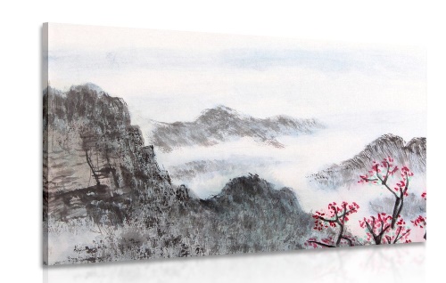 Obraz tradiční čínská malba krajiny