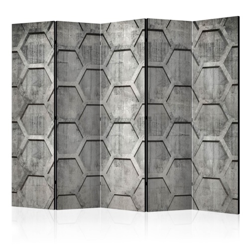 Paraván - Platinum cubes II [Room Dividers]