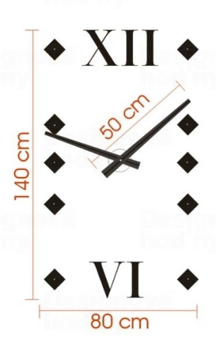 Designové nástěnné hodiny 1577 Calleadesign 140cm