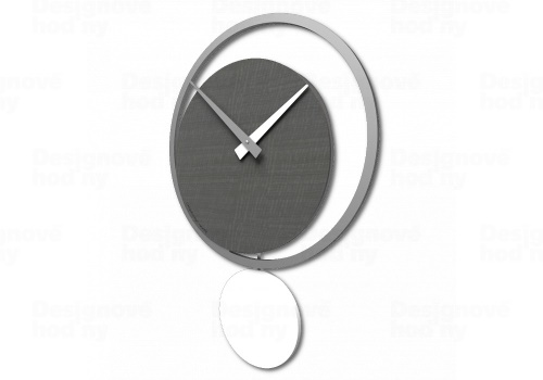 Designové kyvadlové hodiny 11-010 CalleaDesign Eclipse 51cm (více barevných variant)  Dýha bělený dub - 81