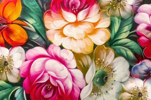 Obraz impresionistický svět květin