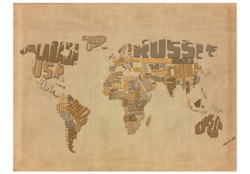 Fototapeta - Explorers' map of the World