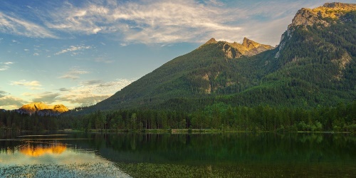 Obraz jezero při horách