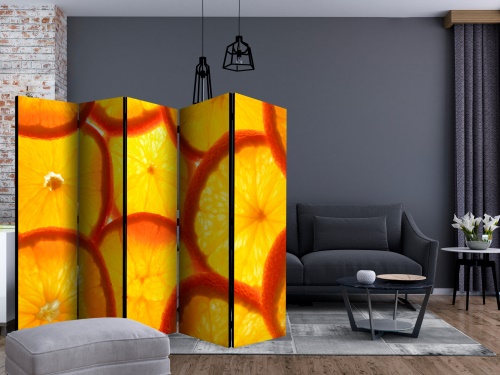 Paraván - Orange slices II [Room Dividers]