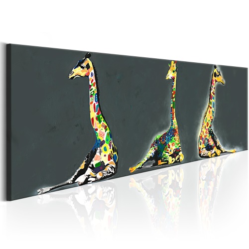 Obraz - Colourful Giraffes