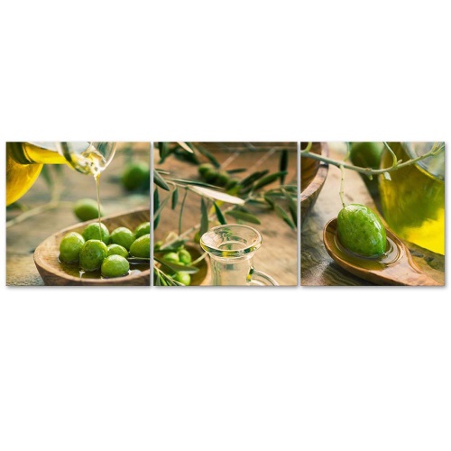 Obraz na plátně třídílný Olivový olej