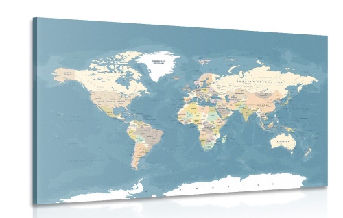 Obraz stylová vintage mapa světa