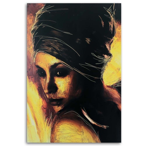 Obraz na plátně Africká žena Brown