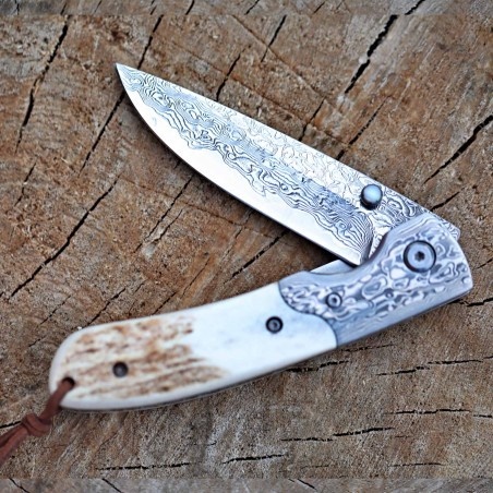 DELLINGER Weidmann VG-10 Damascus nůž zavírací 