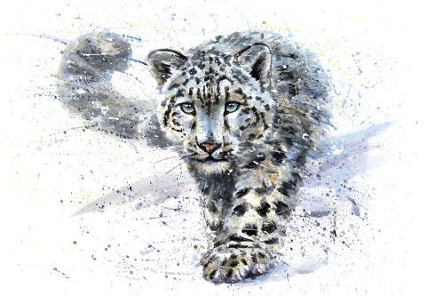 Tapeta kreslený leopard