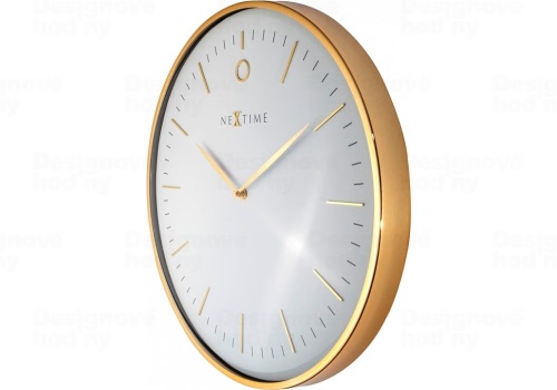 Designové nástěnné hodiny 3235wi Nextime Glamour 40cm