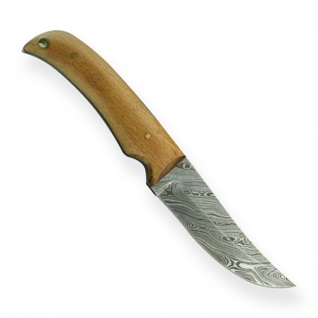 DELLINGER Skinner Damask Birch Wood nůž 