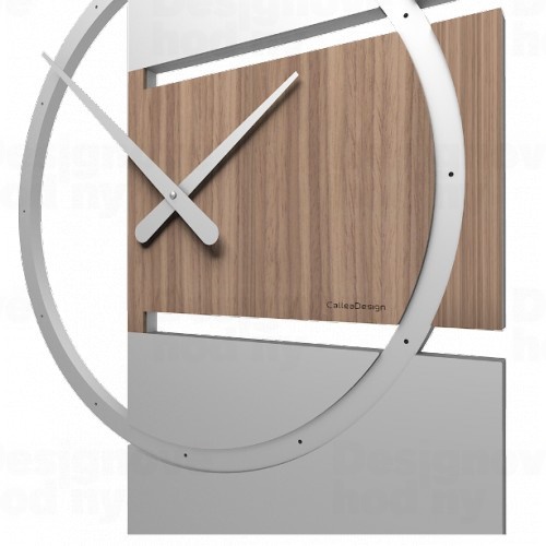 Designové hodiny 10-123 CalleaDesign Adam 45 x 60cm (více barevných variant)  Dýha bělený dub - 81