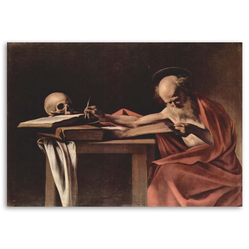 Obraz na plátně Písmo svatého Jeronýma - Caravaggio,