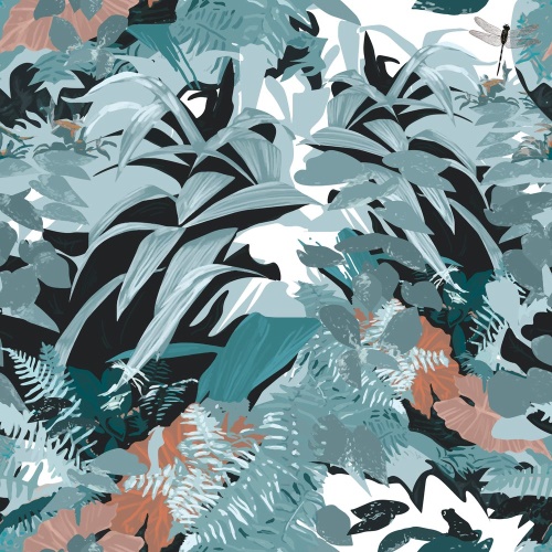 Samolepící tapeta hustý exotický prales - 75x1000 cm