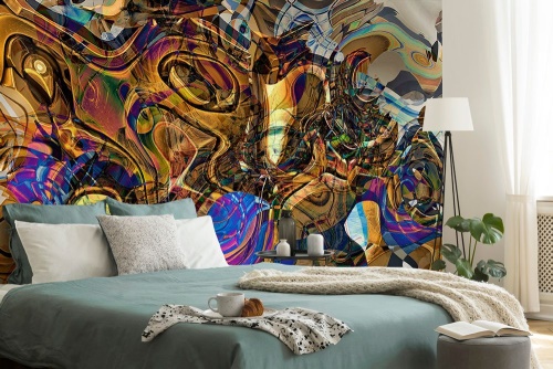 Samolepící tapeta plná abstraktního umění
