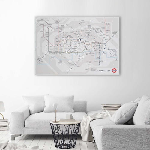 Obraz na plátně Plánování londýnského metra