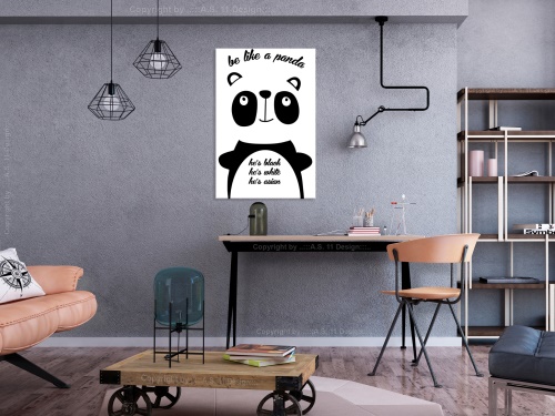 Obraz - Be Like a Panda (1 Part) Vertical