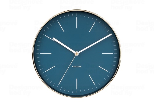 Designové nástěnné hodiny 5695BL Karlsson 28cm