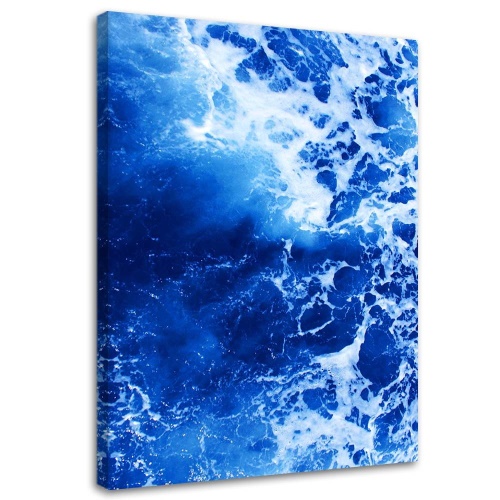 Obraz na plátně Abstraktní modrá vlna