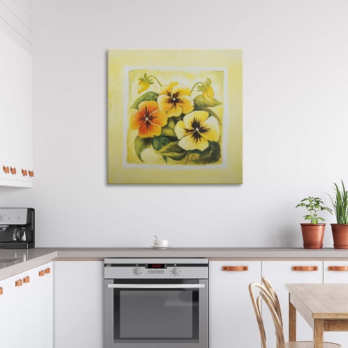 Obraz na plátně Květiny Příroda Žluté macešky