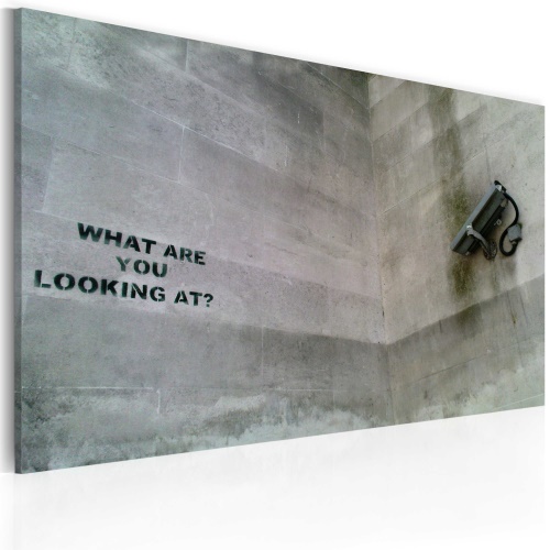 Obraz - What are you looking at? (Banksy)