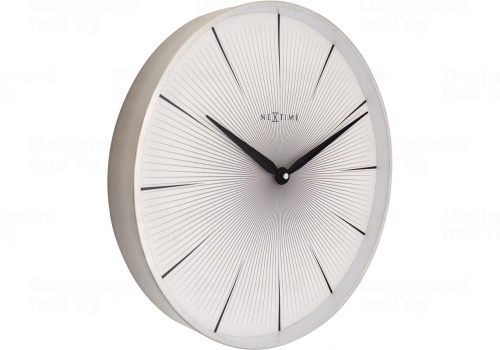Designové nástěnné hodiny 3511wi Nextime 2 Seconds 40cm